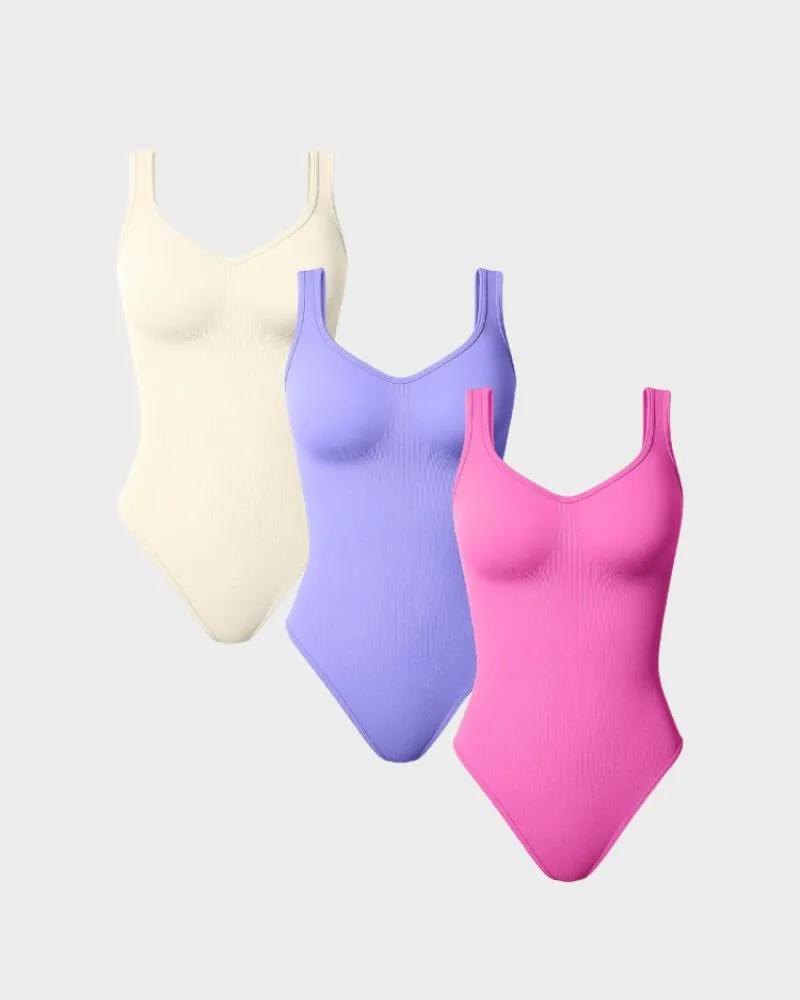 SheCurve® Scoop Neck Thong Bodysuit