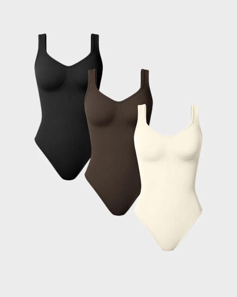 SheCurve® Scoop Neck Thong Bodysuit