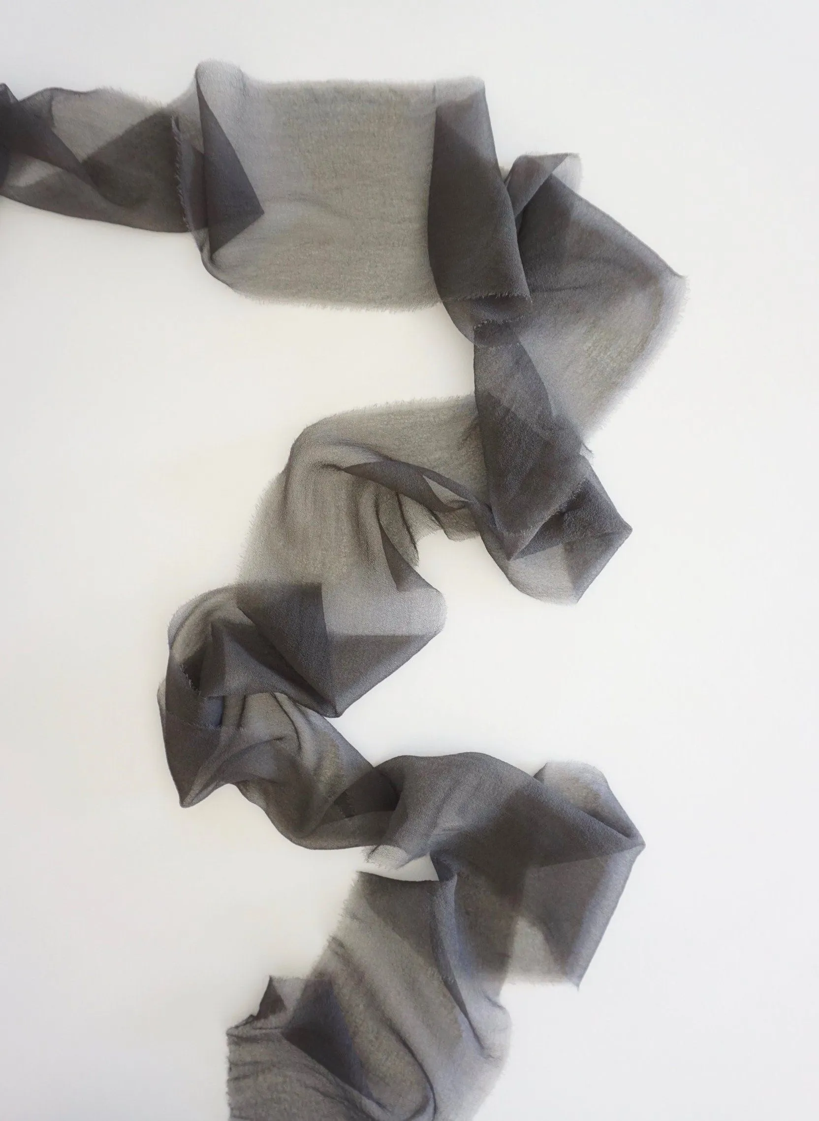 Silk Gossamer Ribbon in Slate