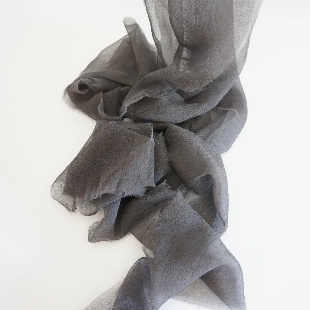 Silk Gossamer Ribbon in Slate