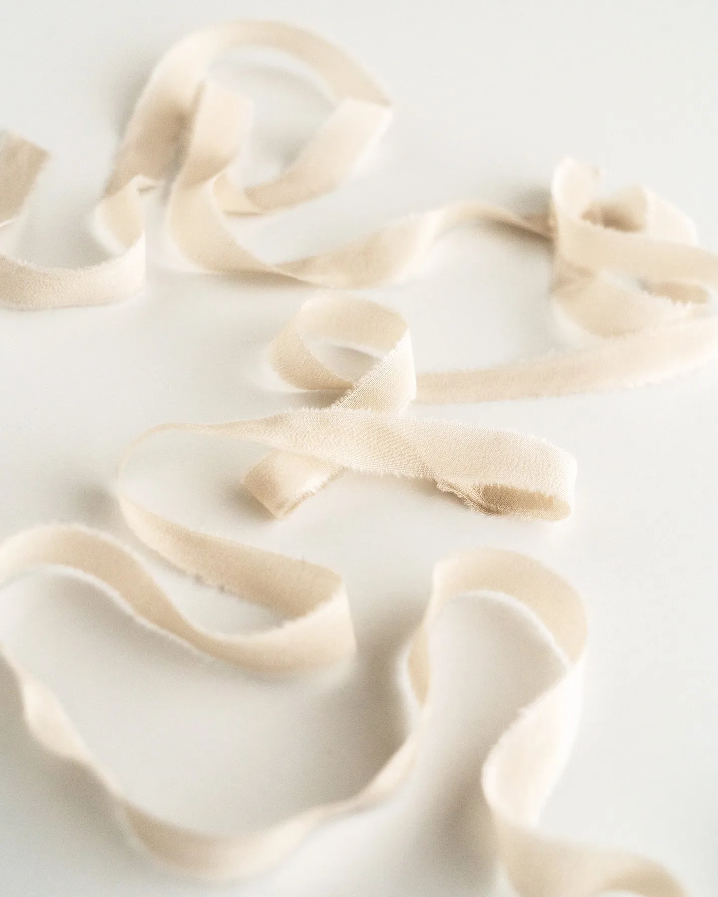 Silk Ribbon Trim in Bone