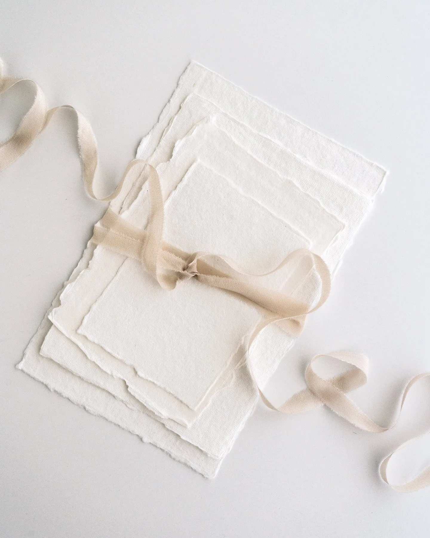 Silk Ribbon Trim in Bone