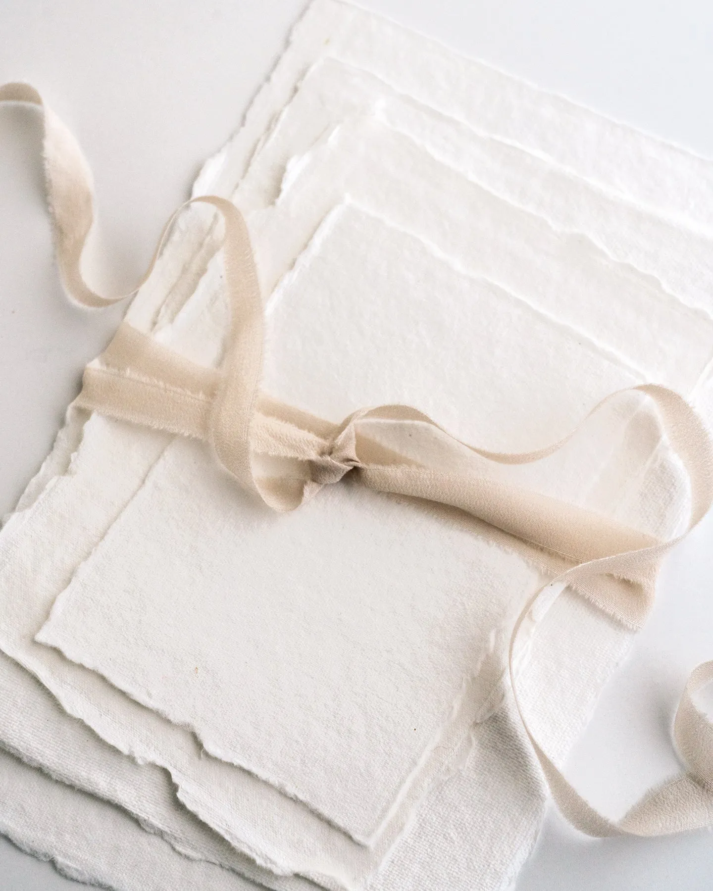 Silk Ribbon Trim in Bone