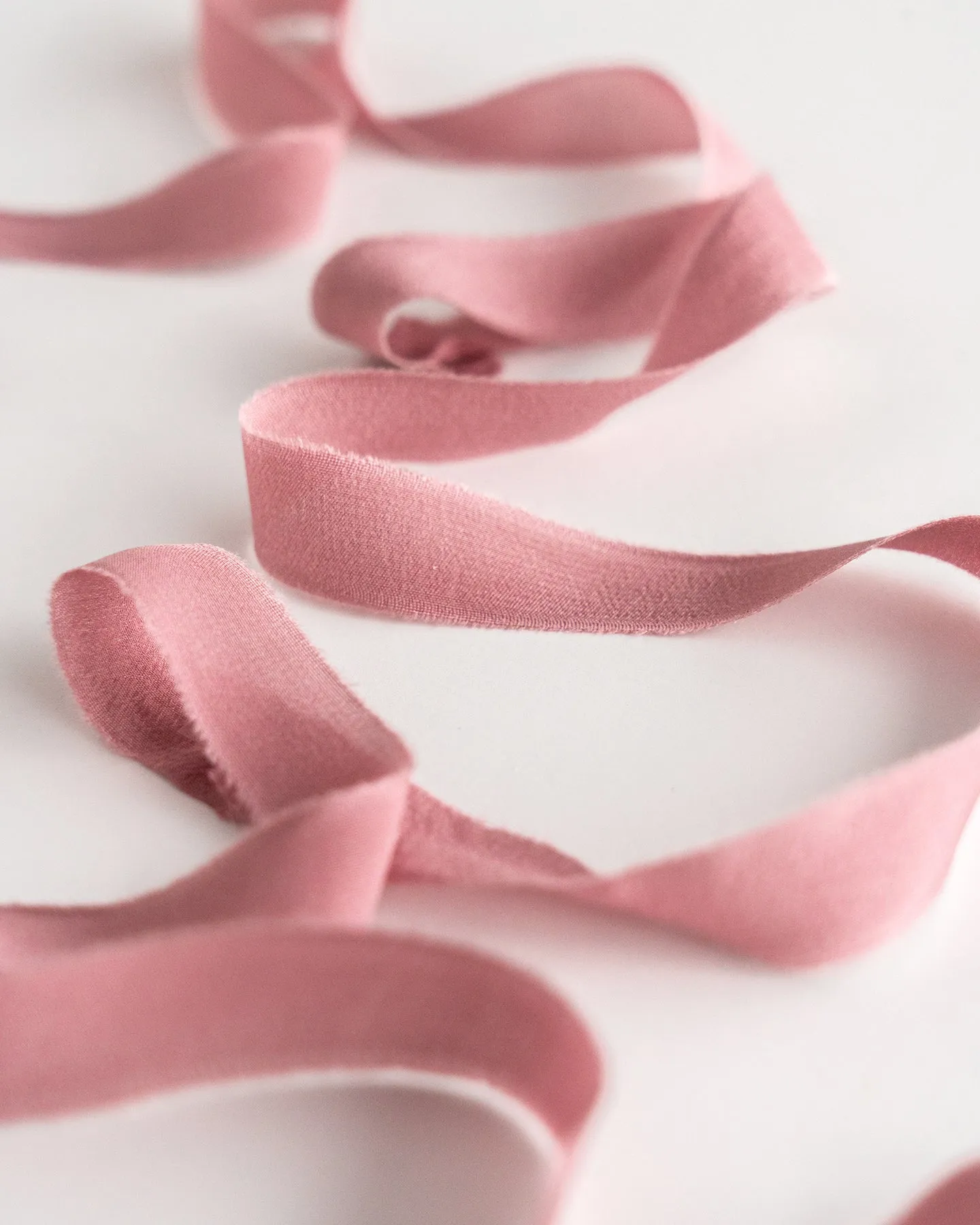 Silk Ribbon Trim in Rose