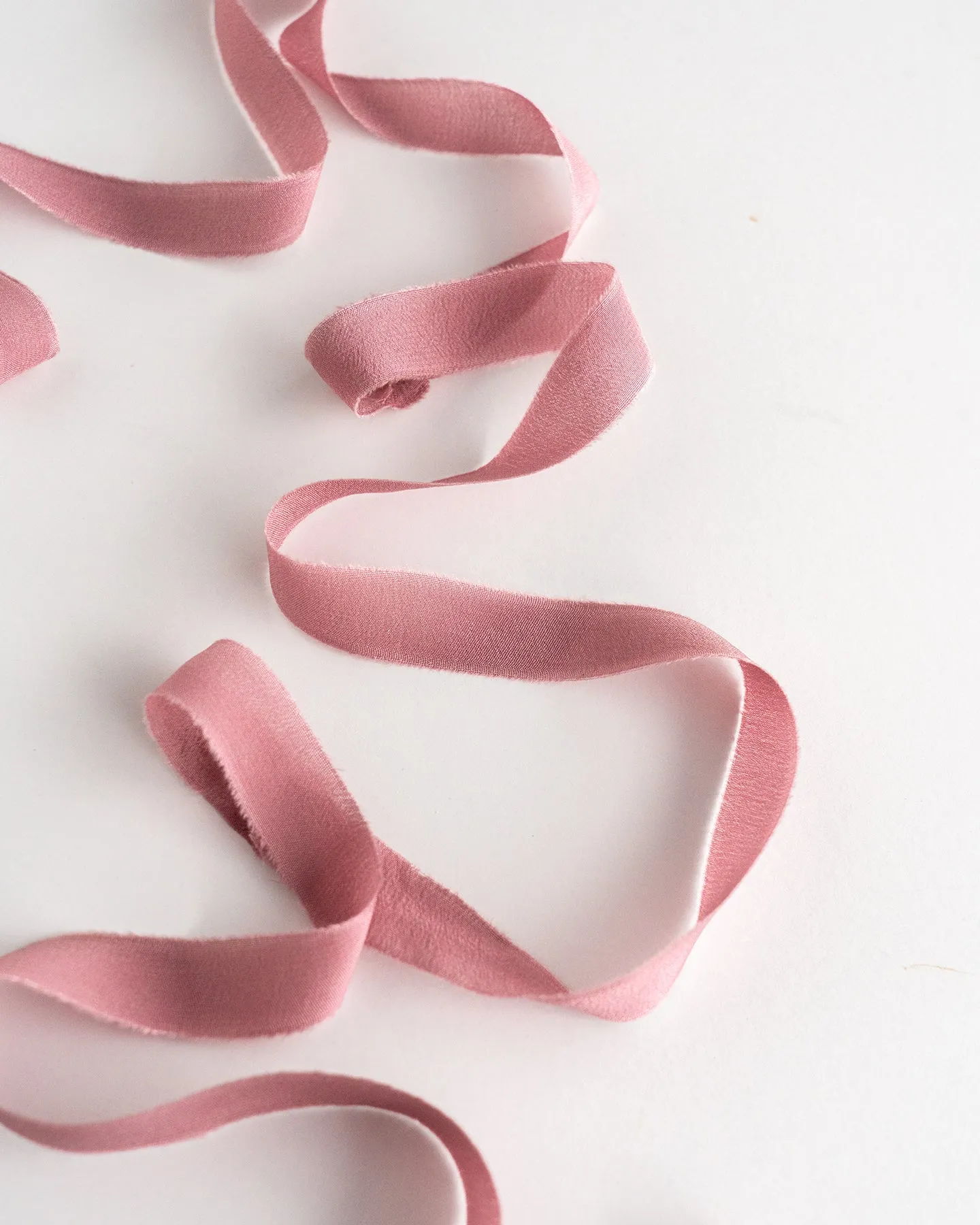 Silk Ribbon Trim in Rose