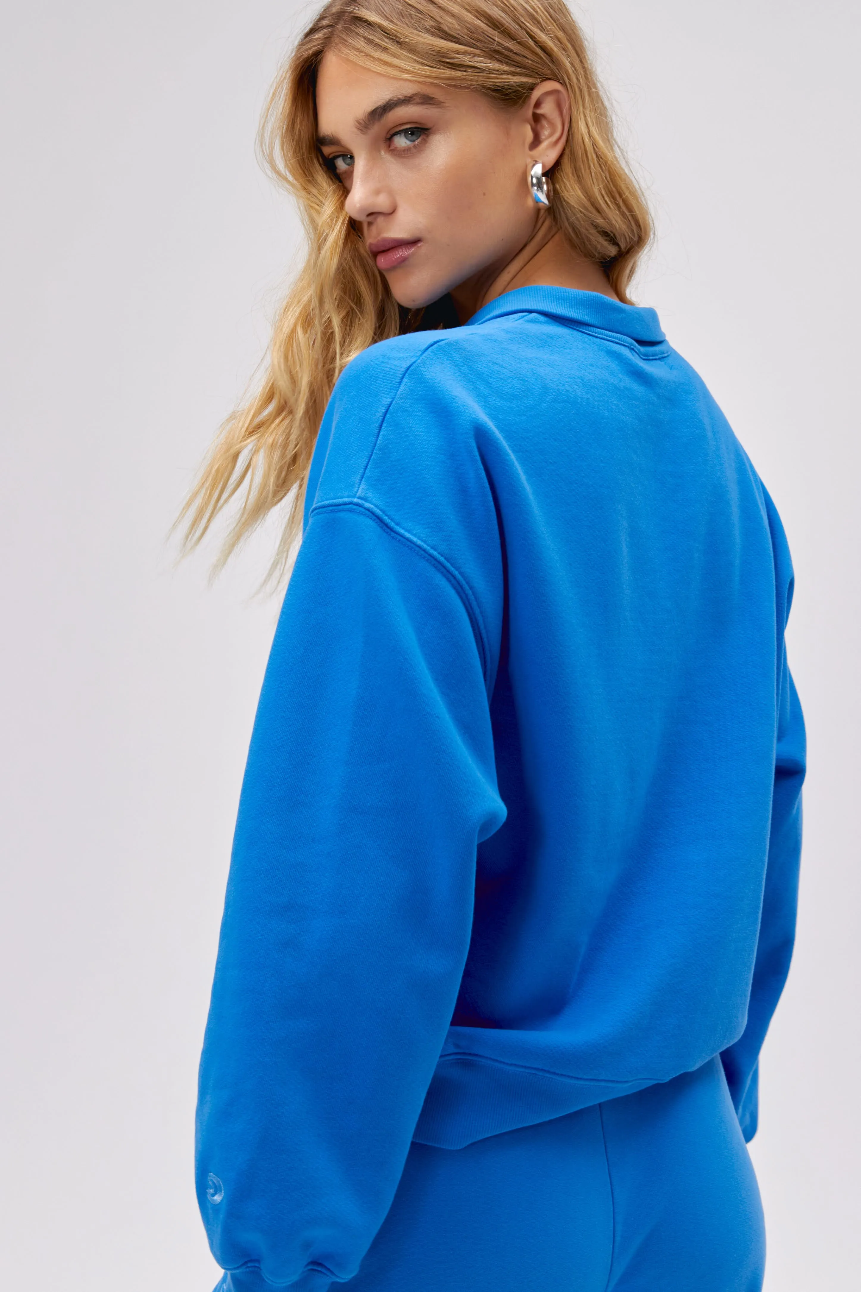 Solid Half Zip Sweatshirt