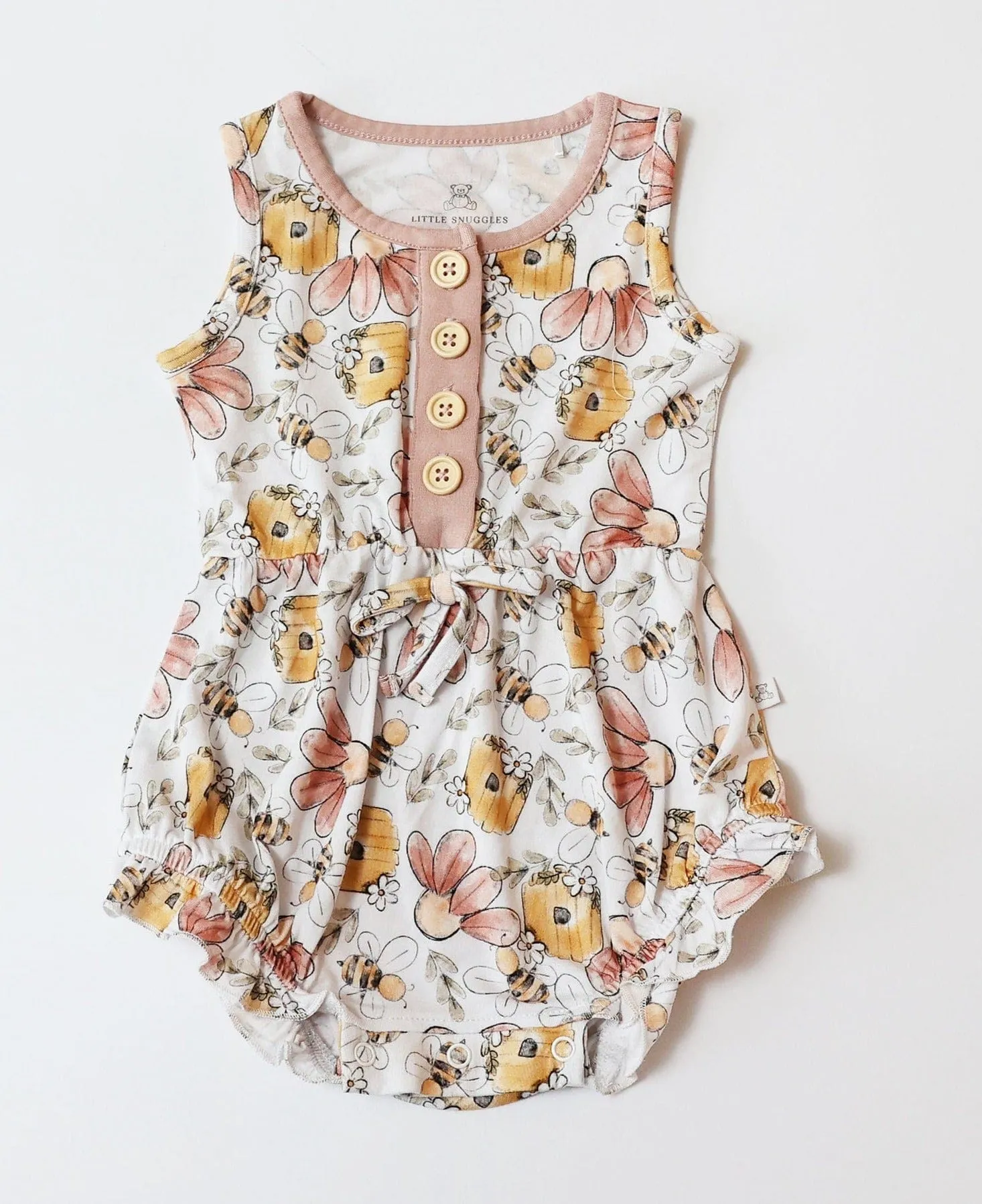 Spring Fever Busy Bee - Bamboo Bubble Romper