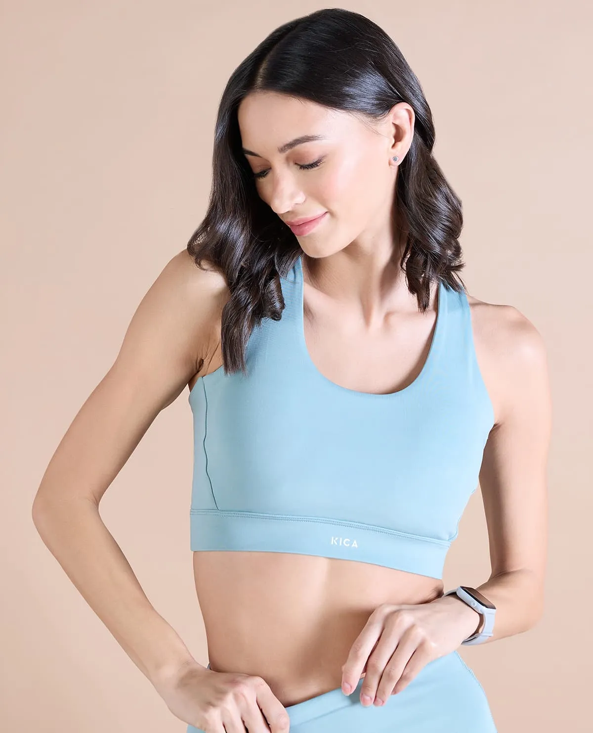 Strappy Bra & Flare Pants - Surf Green