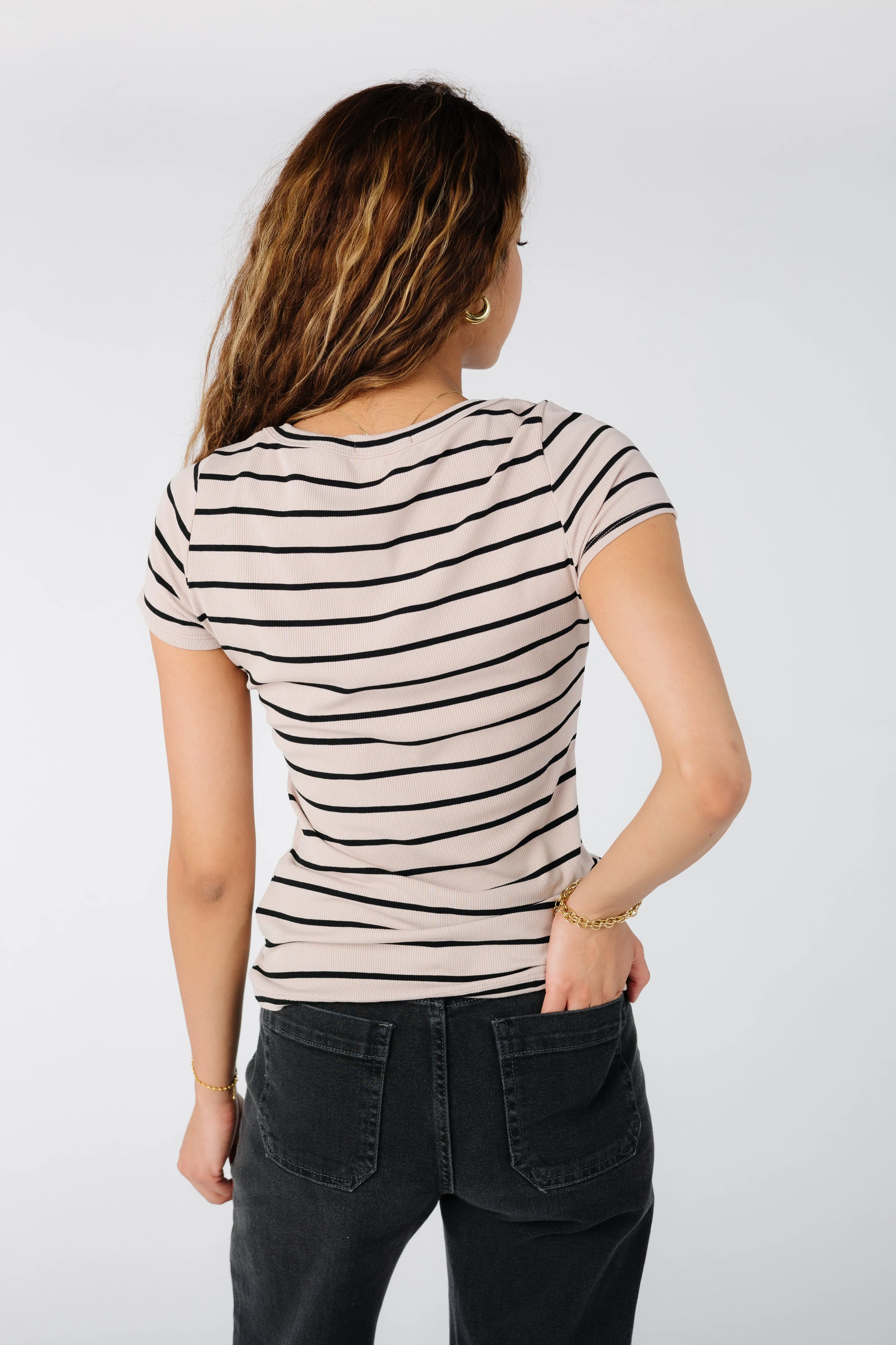 Stripes Ribbed Top