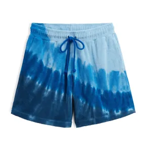 Terry Rec Short LC - Blue Tie Dye