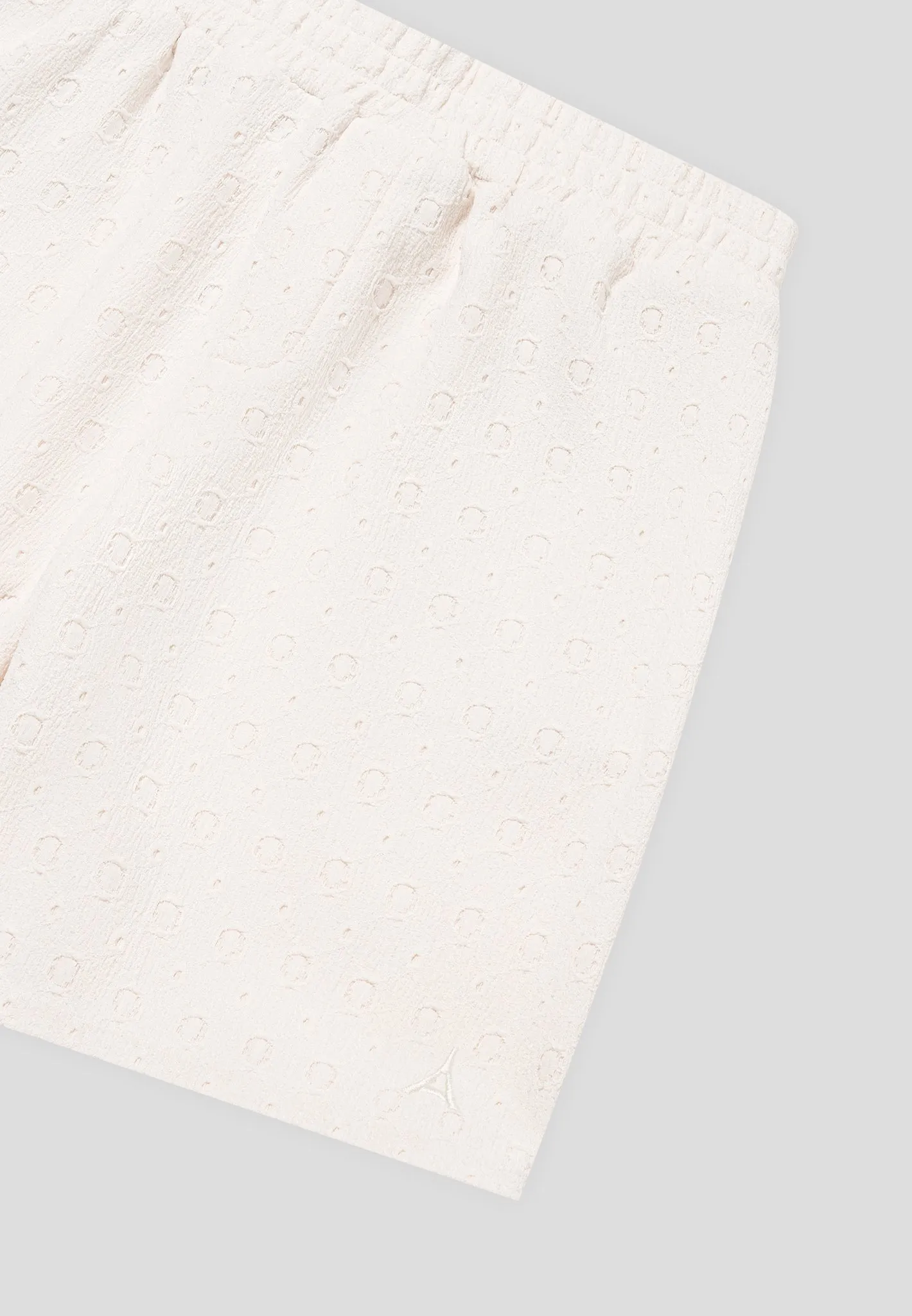 Textured Shorts - Cream