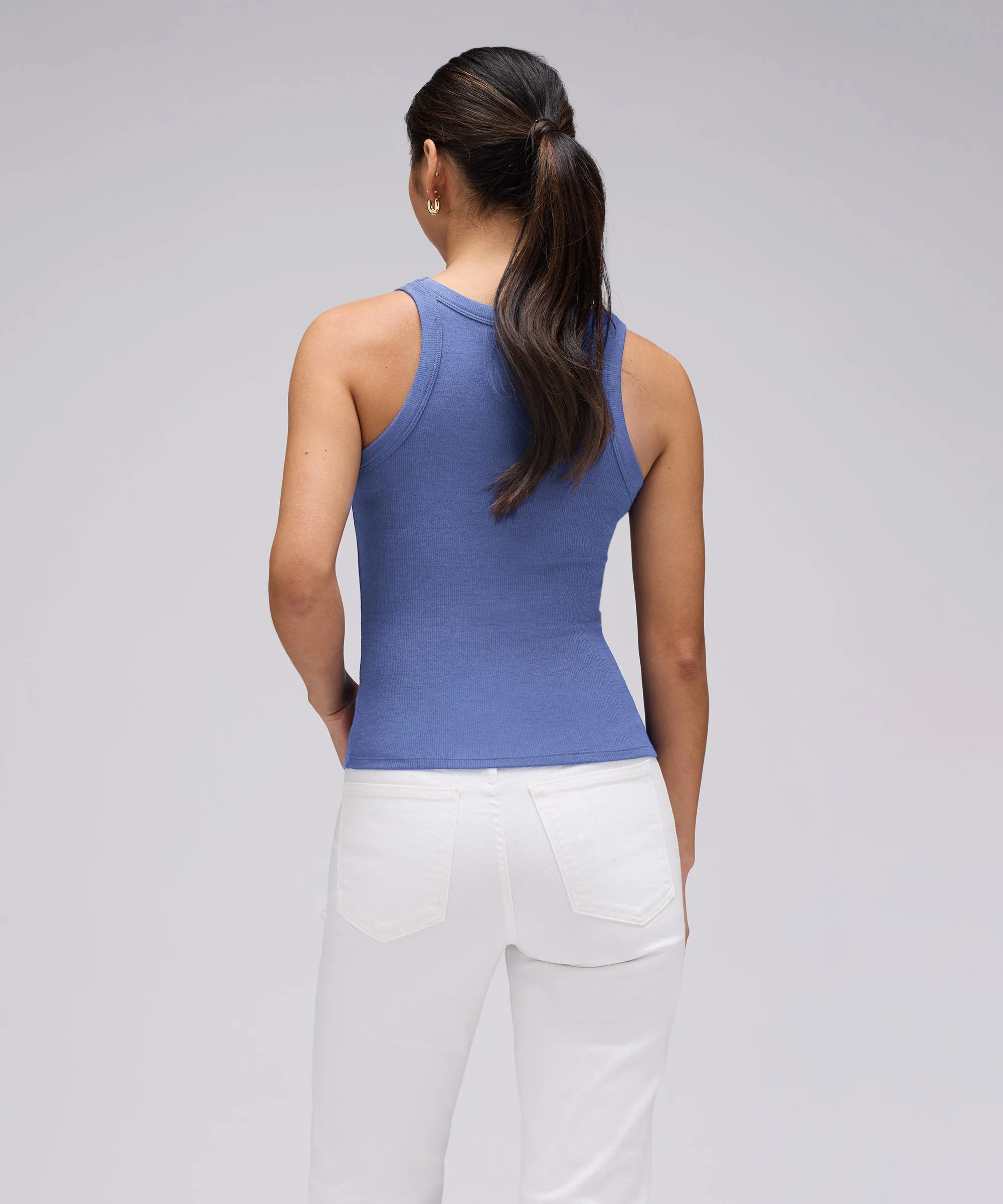 Women's Merino Ribbed Racer Tank