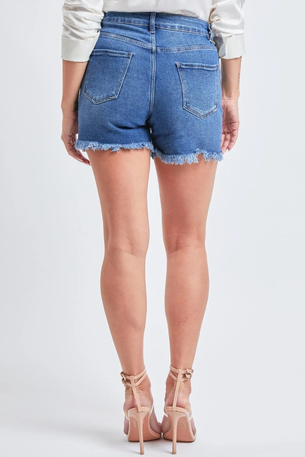 Women's Vintage High Rise Fray Hem Shorts