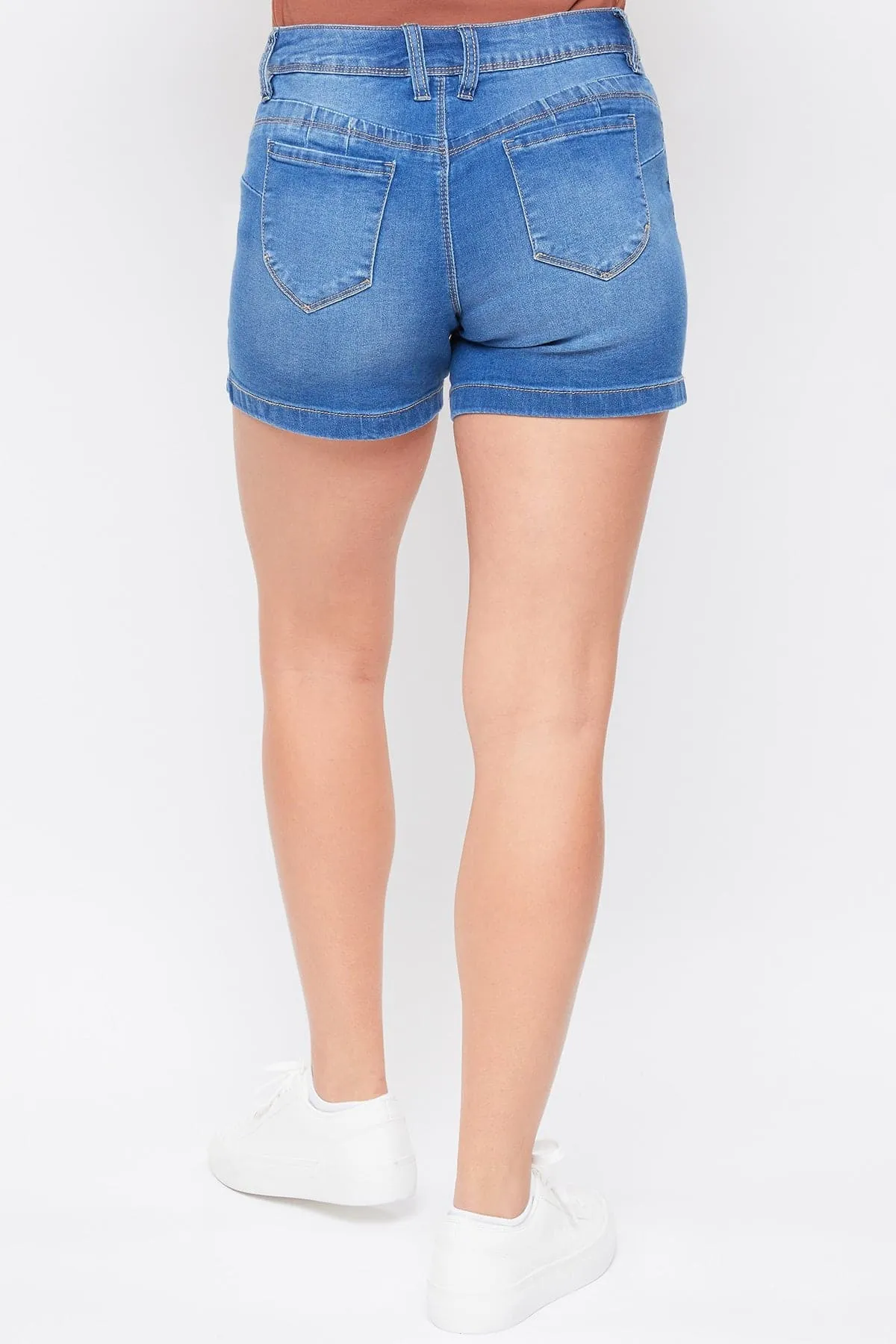 Women's WannaBettaButt Side Slit Hem Denim Shorts